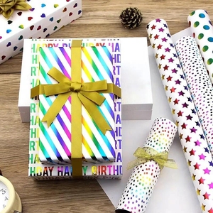Papier d'emballage pour les fêtes certifié OEKO-TEX, motif personnalisé, boîte de présentation PDQ pour les supermarchés américains - Product Image 2