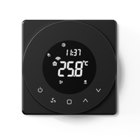 Thermostat intelligent WiFi, contrôle multi-pièces, économie d'énergie, installation facile, matériau ABS PVC, pour hôpital, école, design graphique