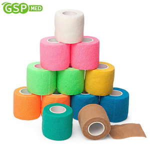 Perban Elastis Perekat 2.5/5cm*4.5m Warna Sesuai Pesanan, Perban Kohesif Tahan Lama, Produk Medis, Perban Elastis Gulungan Besar - Product Image 1