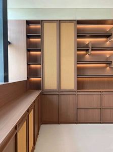 Librerías de Estilo Retro Minimalista para Oficina en Casa, Librerías de Madera de Tamaño Personalizado, Muebles de Estudio Ecológicos - Product Image 5