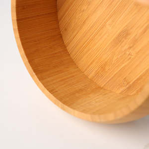 Mangkuk Pencampur Adonan Bambu Berkualitas Tinggi, Mangkuk Salad Buah Sayur Bulat Natal yang Dapat Disesuaikan - Product Image 5