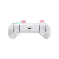 Manette de jeu filaire 8BitDo Ultimate Série X | Manettes de jeu translucides blanches avec joysticks à effet Hall RGB, translucides blanches