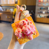 Porte-clés créatif miniature de boulangerie française en PU/PVC, jouet alimentaire amusant, pendentif de sac, petit pendentif de voiture, mini cadeau