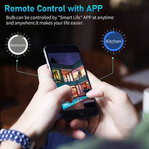 Sky-Touch A19 Ampoule intelligente Dimmable Multi-Color Changeant WiFi pour la compatibilité Bluetooth Alexa Google Home Compatible E26 - Product Image 5