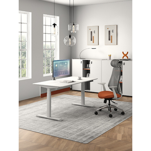 Modern Convertible Modular Dual Motor Electric Height Adjustable Standing Desk with Metal Legs-Ergonomic <b>Office</b> <b>Furniture</b> - Product Image 3