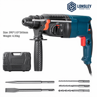 LONSLEY Leichter Elektrischer Bohrhammer Multifunktionaler Industriequalität Hochleistungs-Schlagbohrer mit Kabel 2-Gang-Modus 220V