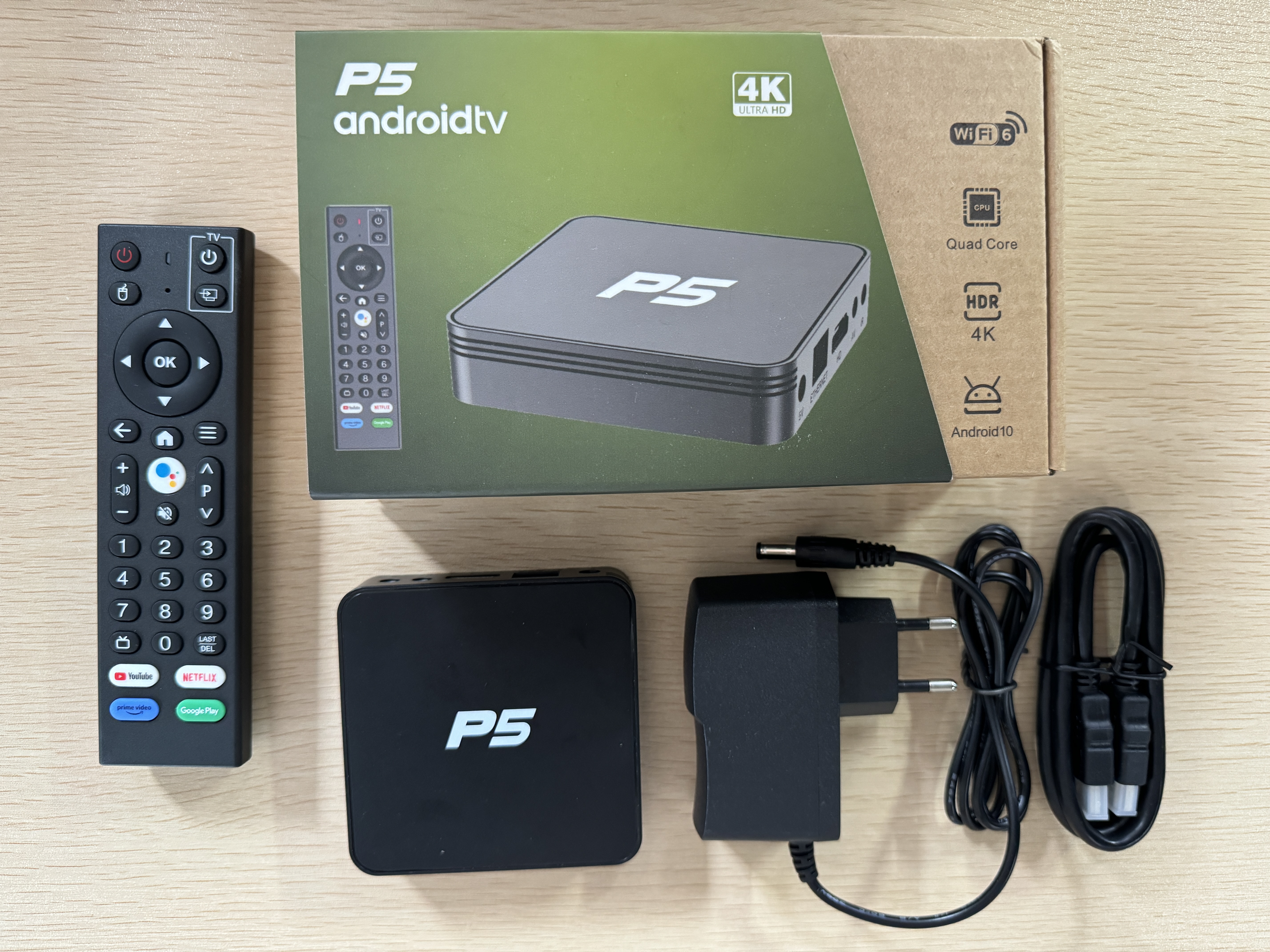 New P5 ATV TV Box 4K Media Player, Android 10, 2GB RAM, 5G Wifi