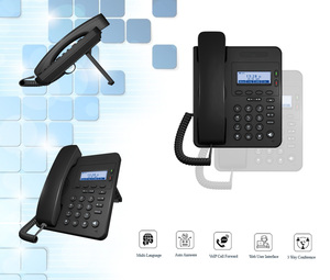 XNTEL XN101 Téléphone VoIP compact Offres Spéciales pour hôtels Téléphone <span class=keywords><strong>IP</strong></span> réseau POE pour le service en chambre - Product Image 3
