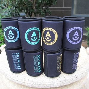 Versatile Neoprene Stubby Holder for Beer <b>Cool</b> Party or <b>Bar</b> Cooler Bag with Letter Pattern - Product Image 6