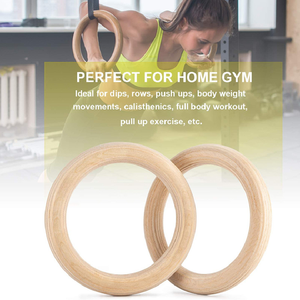 CZFIT Anneaux de gymnastique réglables en contreplaqué de bouleau personnalisés, entraîneur de suspension en bois de qualité supérieure, équipement de calisthénie, esthétique pour salle de sport à domicile - Product Image 5