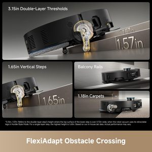 Robot Aspirapolvere Intelligente DREAME Matrix 10 Ultra Globale con Funzione di Pulizia <span class=keywords><strong>e</strong></span> Lavaggio Wireless <span class=keywords><strong>Lavapavimenti</strong></span> ad Alta Temperatura per Casa - Product Image 6