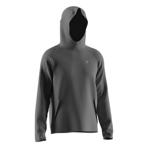 Sweat à capuche fin et confortable, respirant, sans plis, en polyester, coton et élasthanne, extensible dans les quatre sens pour un usage quotidien urbain - Product Image 3
