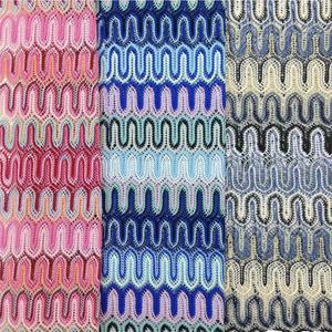 Tela de Encaje de Lujo con Rayas Coloridas Teñidas con Hilo, Tela Calada para Vestidos y Bikinis de Mujer - Product Image 5