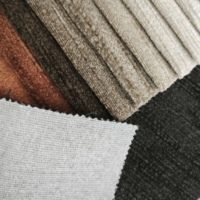 Nouveau design, tissu de canapé en chenille 100 % polyester épaissi, résistant à l'abrasion, couleurs unies personnalisables, 400 GSM pour le textile de maison