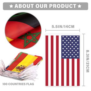 For World Cup Logo <strong>Flags</strong> Colorful Polyester Outdoor Decoration Hanging <strong>Flags</strong> 14*21cm <strong>String</strong> <strong>Flags</strong> for Fans - Product Image 2