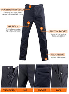 Uniforme de sécurité de style ACU camouflage Fronter, bleu foncé, ripstop - Product Image 4