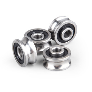 SG15-10 5X17X8Mm Diepe Groefkogellager Voor Computerborduurmachine U Groefgeleidewielrol - Product Image 1