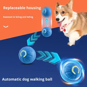 Bola Lompat Interaktif Plastik Anti Gigit Elektrik untuk Kucing Anjing, Mainan Kunyah Hiburan Mandiri dengan Gravitasi TB-1 - Product Image 4