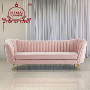 Luxury Furniture Comfortable Lounge Love Seat Velvet <b>Sofa</b> <b>Set</b> - Product Image 4