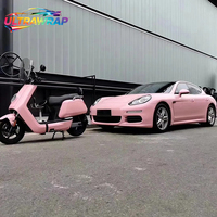 Autocollants de voiture en vinyle adhésif rose Sakura brillant, autocollants de tuning automobile, film pour moto, accessoires pour véhicules, sticker de protection