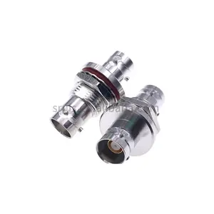 New product BNC female jack bkhead waterproof clamp for triaxial coaxial cable TRX142 RF connector