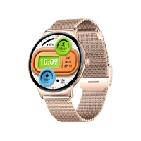Montre connectée pour femme ultra-fine 1,43 pouces AMOLED, 7,9 mm, étanche, appels Bluetooth, moniteur de fréquence cardiaque/pression artérielle/SpO2, suivi du sommeil, tracker d'activité physique