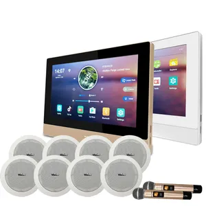 Surpassaudio Smart Home Sound Karaoke Systeem Touch Screen In Muur Audio Digitale Versterker Android 8.1 Systeem