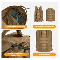 Sac à dos d'hydratation tactique en gros, pochette MOLLE, sac à dos tactique, porte-eau, sac utilitaire vide pour la randonnée