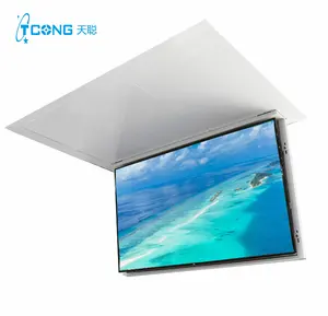 Electric Wireless Control TV Hanger from Ceiling Stand TV Drop Down Mount Flat Panel TV Wall Mount for 32-65 Inch