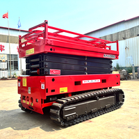 CE ISO Onaylı Her Türlü Araziye Uygun Paletli Makaslı Platform 8m 10m 14m 300kg 500kg Kendinden Tahrikli Havadan Çalışma Platformu Satılık
