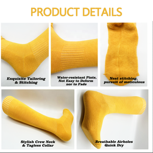 Kaos Kaki Sepak Bola Berkualitas Tinggi, Bernapas, Anti Selip, Kaos Kaki Sepak Bola Anti Selip Setinggi Lutut untuk Dewasa - Product Image 4