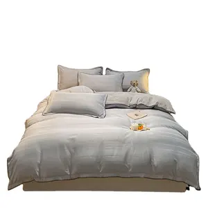 Hochwertige Bettlaken Muster Plaid Bettwäsche Set Bett bezug Set Luxus Bettwäsche Bettwäsche-Sets