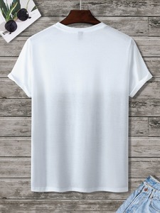 Camisetas para hombre con estampado de pájaros y bloques de color, personalizables por nuestra fábrica de ropa.F10 - Product Image 3