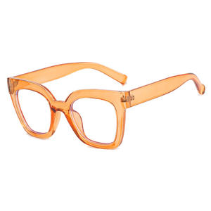 Montures de Lunettes de Vue Œil de Chat Anti-Lumière Bleue pour Femme, Grandes Lunettes d'Ordinateur Carrées Noires <span class=keywords><strong>Léopard</strong></span> - Product Image 6