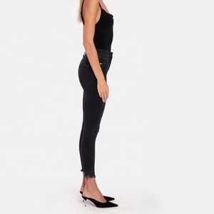 <span class=keywords><strong>Alto</strong></span> super skinny elástico negro sexy <span class=keywords><strong>jeans</strong></span> pent - Product Image 2