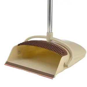 high quality household foldable long handle 2pcs plastic Garbage Scoop broom dustpan comb set