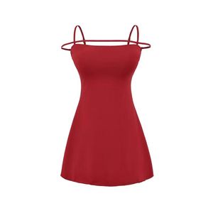 Custom Print Women's Regular Fit <b>Knee</b>-Length Halter Neck Spaghetti <b>Strap</b> Dress Casual Party Evening Wear - Product Image 3