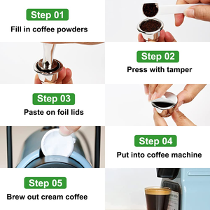 Capsules de café en aluminium de haute qualité en gros, compatibles avec les capsules Nespresso, couleurs personnalisées acceptées - Product Image 5