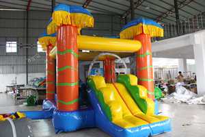 ปราสาทลมเป่าลม PVC แบบเป็นมิตรกับสิ่งแวดล้อม ลดราคาพิเศษ รับน้ำหนักได้ 300 กก. สำหรับเด็ก 8 คน เหมาะสำหรับเช่าจัดงานปาร์ตี้เชิงพาณิชย์ - Product Image 2