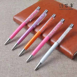 High Quality Promotional Advertising Ballpen,Diamond Top Pen,Metal Crystal Ball Pen