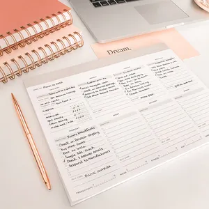 Custom Print Tear Off Daily Work Life Balance SelfCare Wellness Tracker Desk Planning Pad To Do List Notepad
