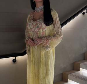 LEDUO custom embroidery muslim V-neck Straight modest maxi <b>dress</b> embellished Improved abaya - Product Image 3