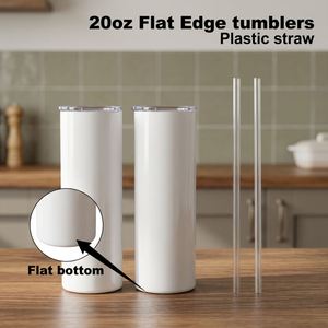 20Oz Double Wall Vacuum Insulated Stainless Steel Tumbler With Leak-Proof <b>Plastic</b> <b>Straw</b> - Product Image 3