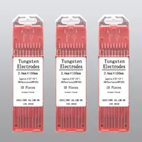 Électrodes en tungstène rouge, pour le soudage TIG, 2.4mm WT20, 2.4mm x 150mm