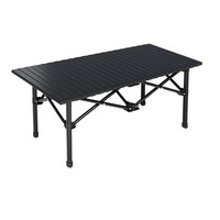 Table pliante d'extérieur, table de camping et pique-nique portable, table enroulable légère pour camping en voiture, stand de vente et usage domestique