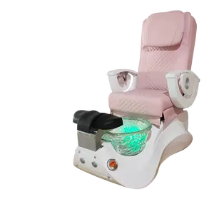 Cheap nail salon furniture pink spa pedicure chair high quality chairs with massage function