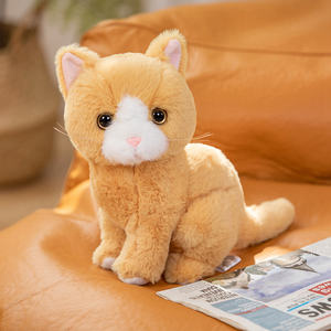 Simulatie Kat Huisdier <span class=keywords><strong>Garfield</strong></span> Zwarte Kat Kinderen Geschenk Huisdecoratie Ornament Knuffel - Product Image 2