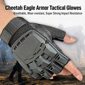 Gants tactiques mi-doigts pour hommes et femmes, pour l'entraînement, la défense personnelle, le cyclisme, l'escalade, anti-émeute - Product Image 4