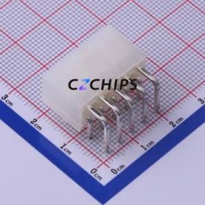 C4255WR-F-2X05P Wire-to-Board Pin Header Bent Lead Through Hole,P=4.2mm Connector 2x5P 4.2mm Right Angle Insert 10P - Product Image 2