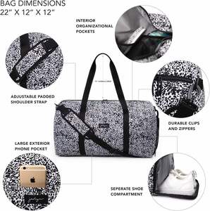 Muestra Gratuita de Bolsa de Deporte para Gimnasio y Viajes con Bolsa para Zapatos, Bolsa de Lona Plegable Impermeable de Gran Capacidad de Fábrica - Product Image 5